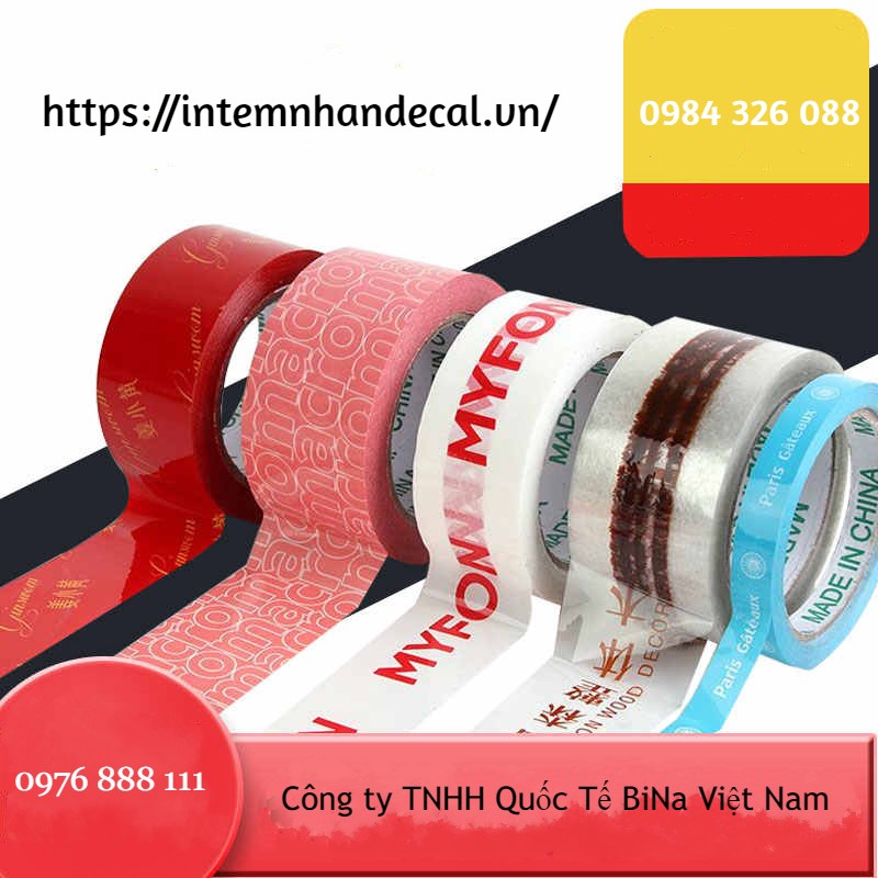 Băng keo, băng dính in logo